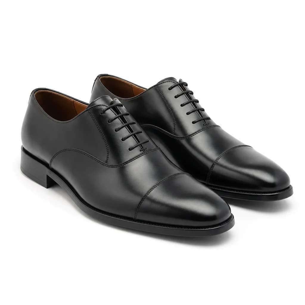 Giày Oxford Cap-Toe Đen